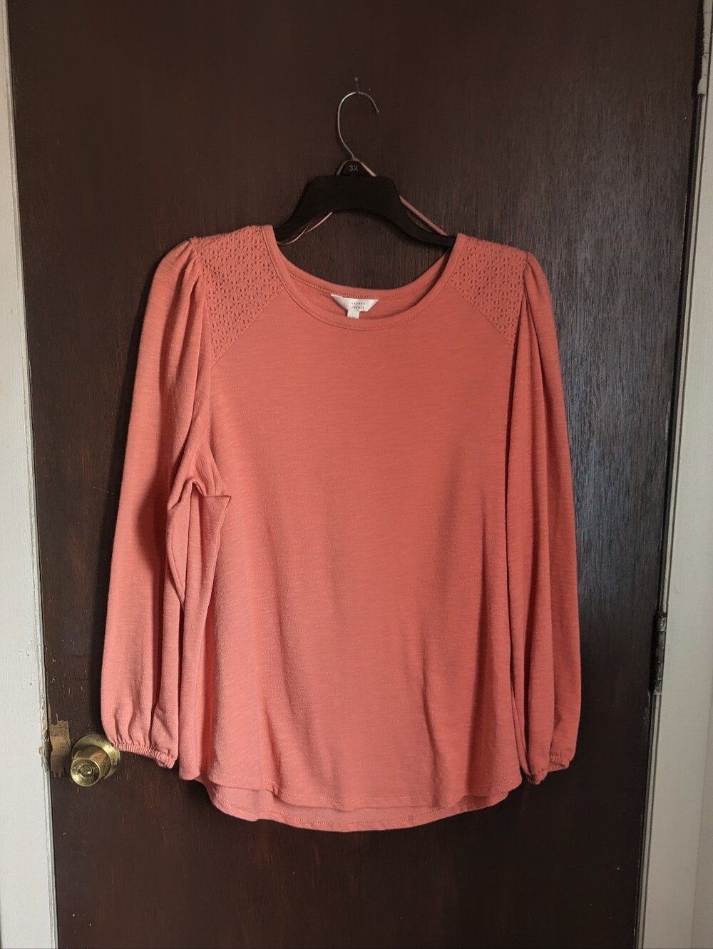Women’s Coral Long-Sleeve Knit Top